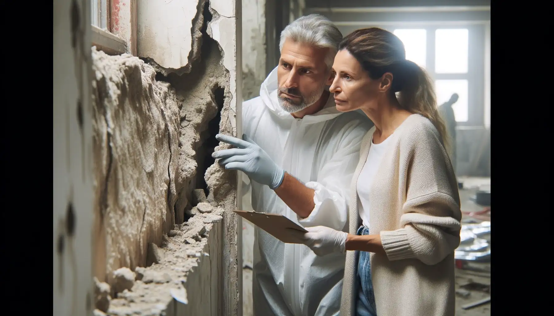 inspection des murs pour un diagnostic état parasitaire