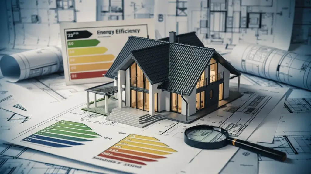 illustration de l'analyse de la performance énergétique d'une maison